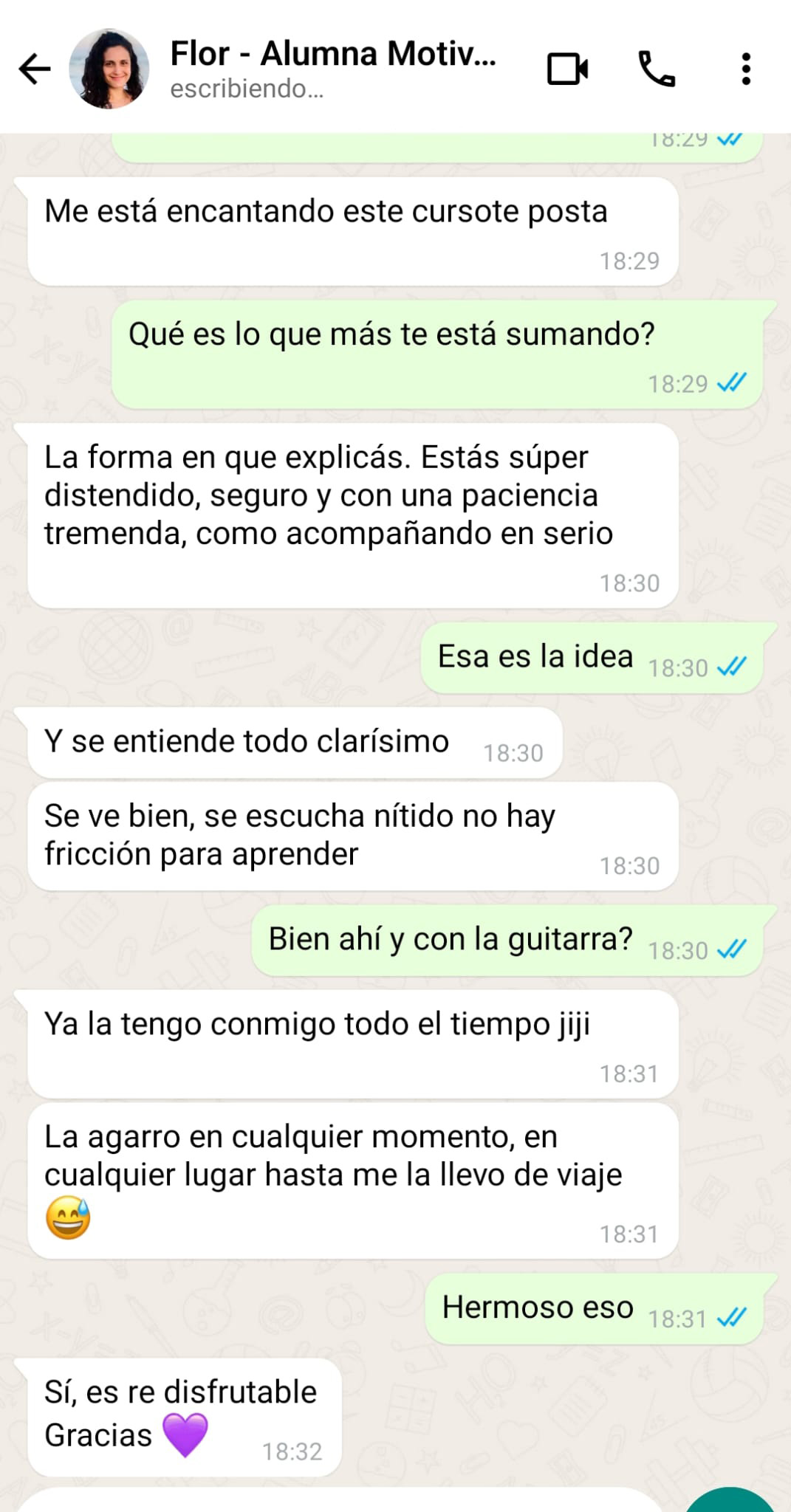 Testimonio de alumno 2